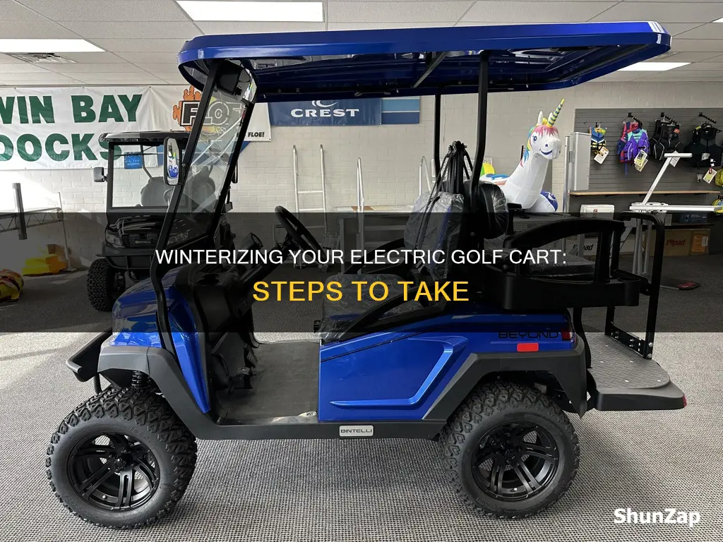how to winterize a electric golf cart