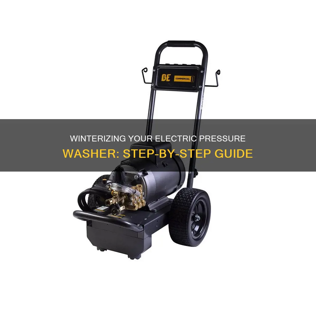 how to winterize a electric pressure washer