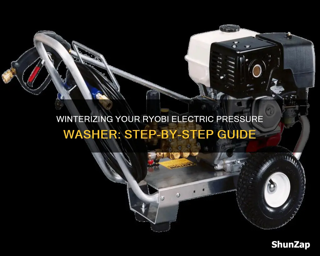 how to winterize ryobi electric pressure washer