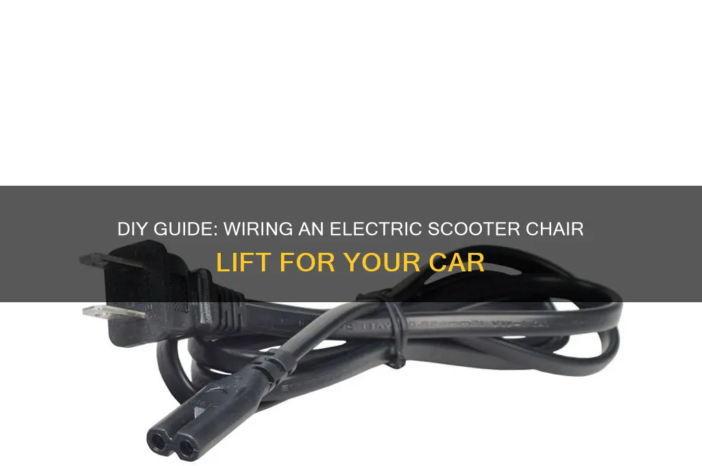 how to wire a electric scooter chair lift for car