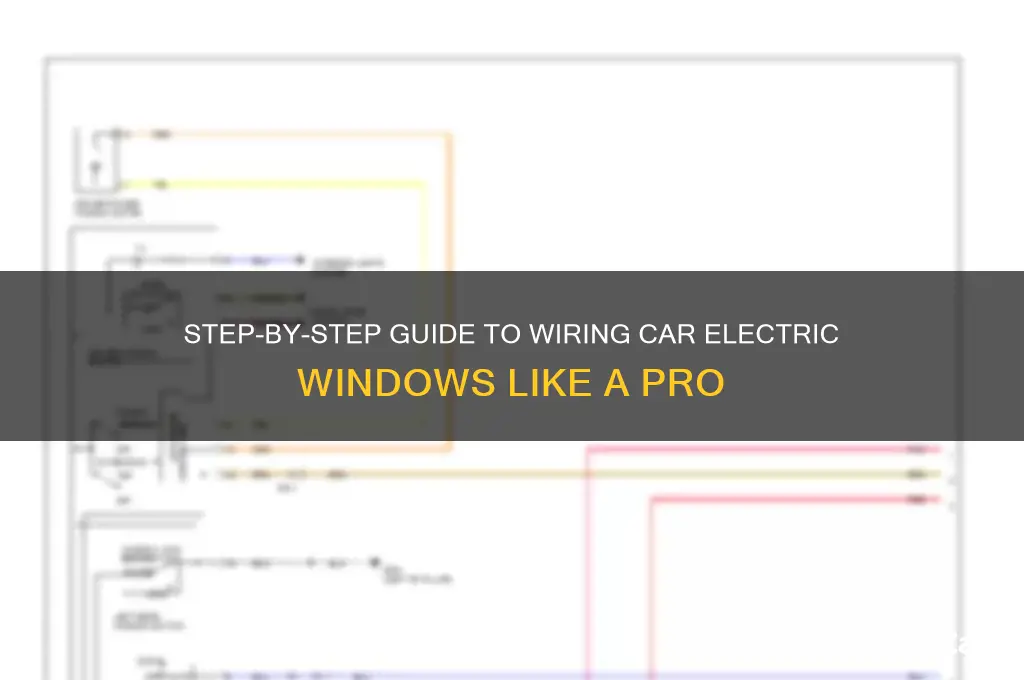 how to wire car electric windows