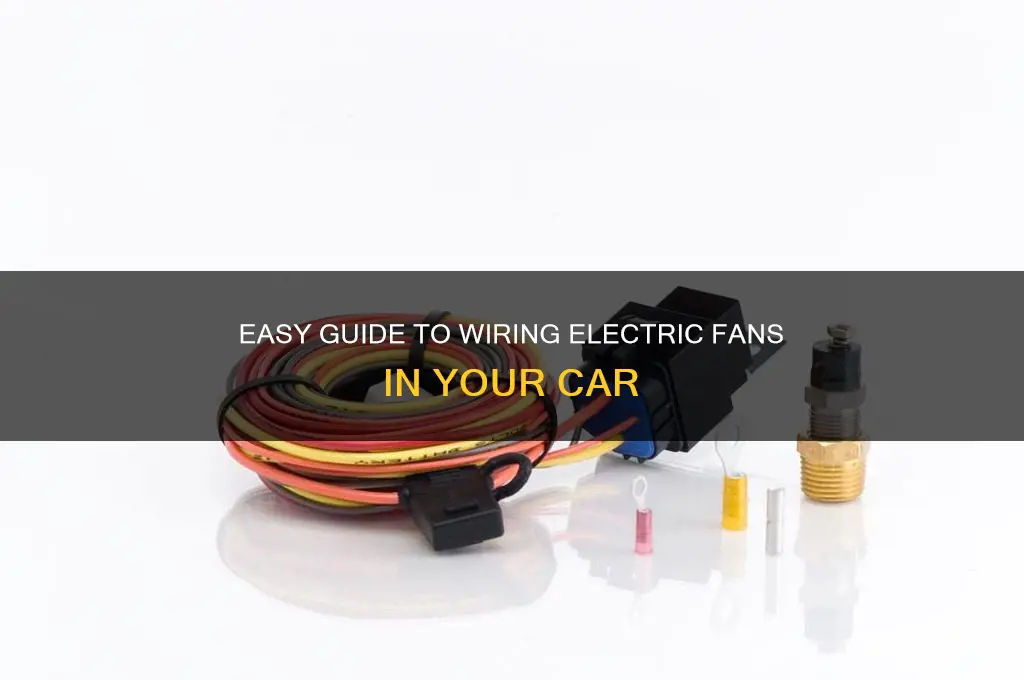 how to wire electric fans on car