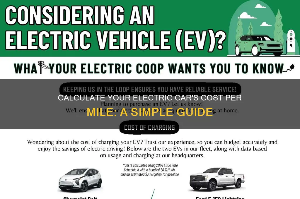 how to work out cost per mile electric car