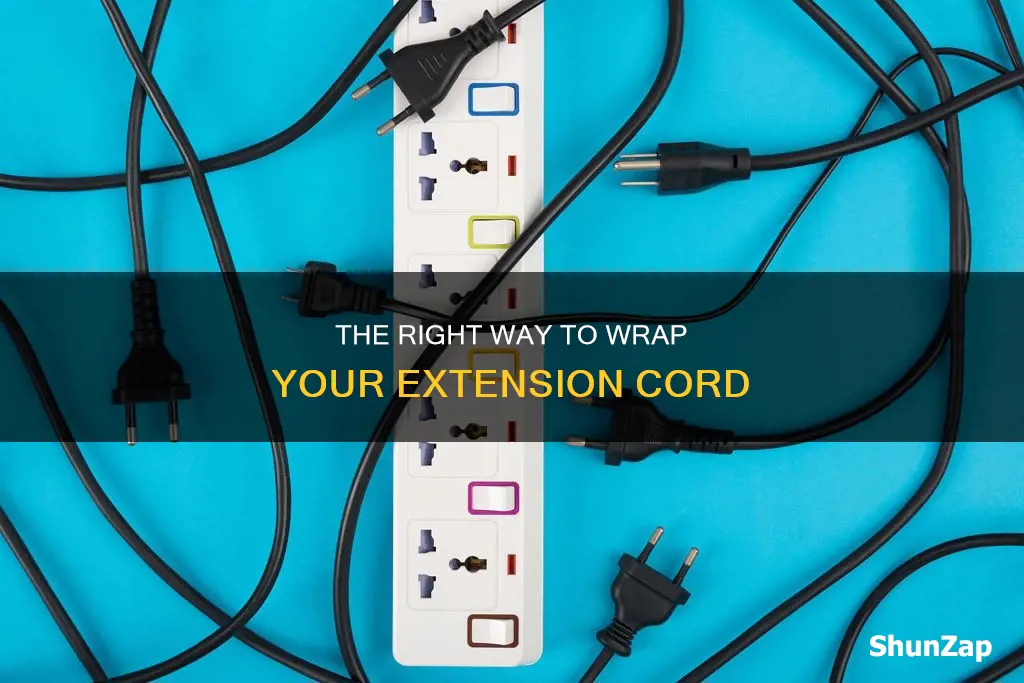 how to wrap an electrical extension cord