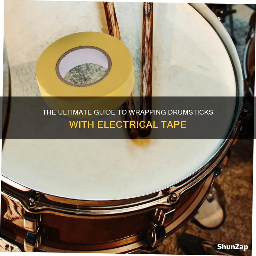 how to wrap drumsticks with electrical tape