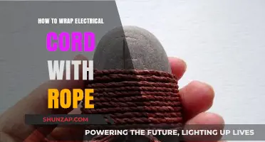 Electrical Cord Wrapping: DIY with Rope