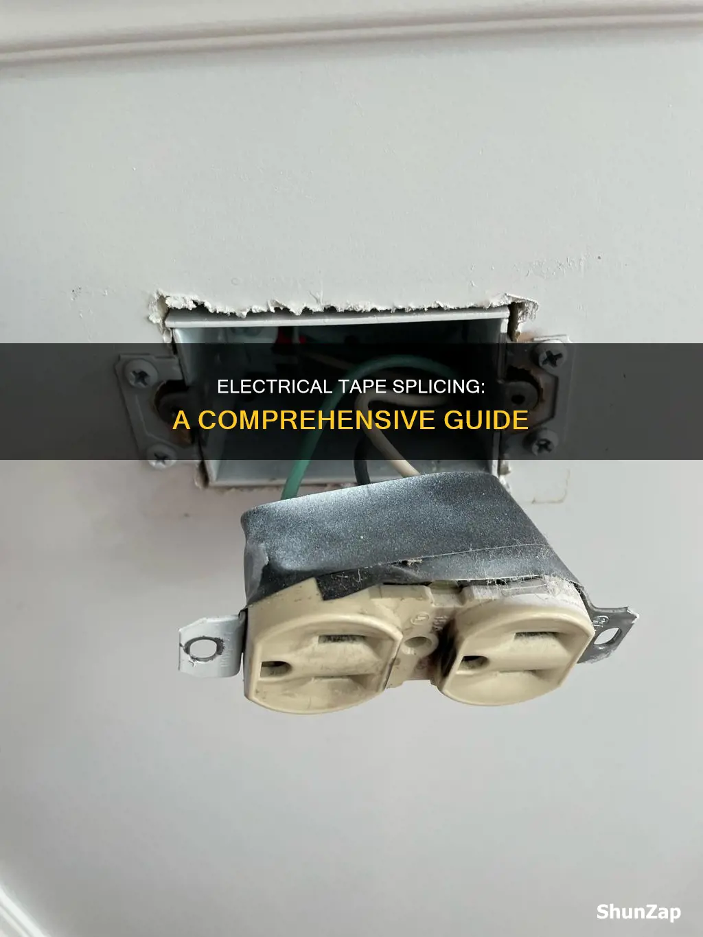 how to wrap splice with electrical tape
