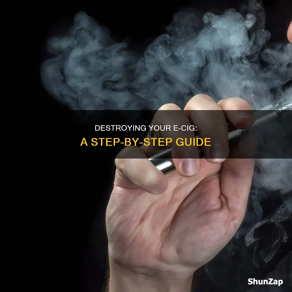 how to wreck a electric vape pen
