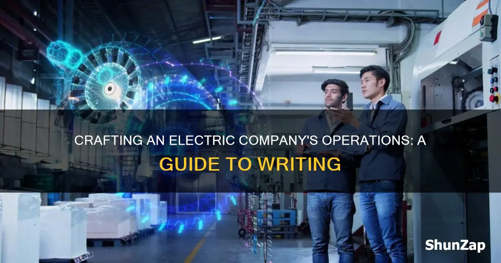 how to write an electric company