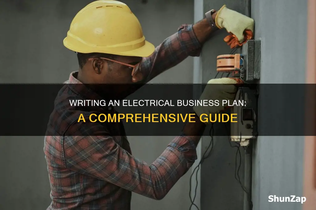 how to write an electrical business plan