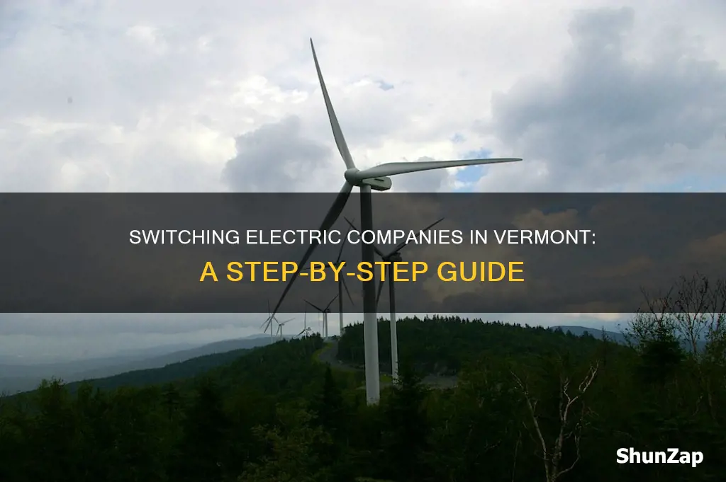 how tobchange electric companies in vermont