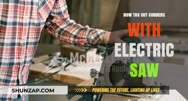 The Safe Way to Cut Gutters with Electric Saws