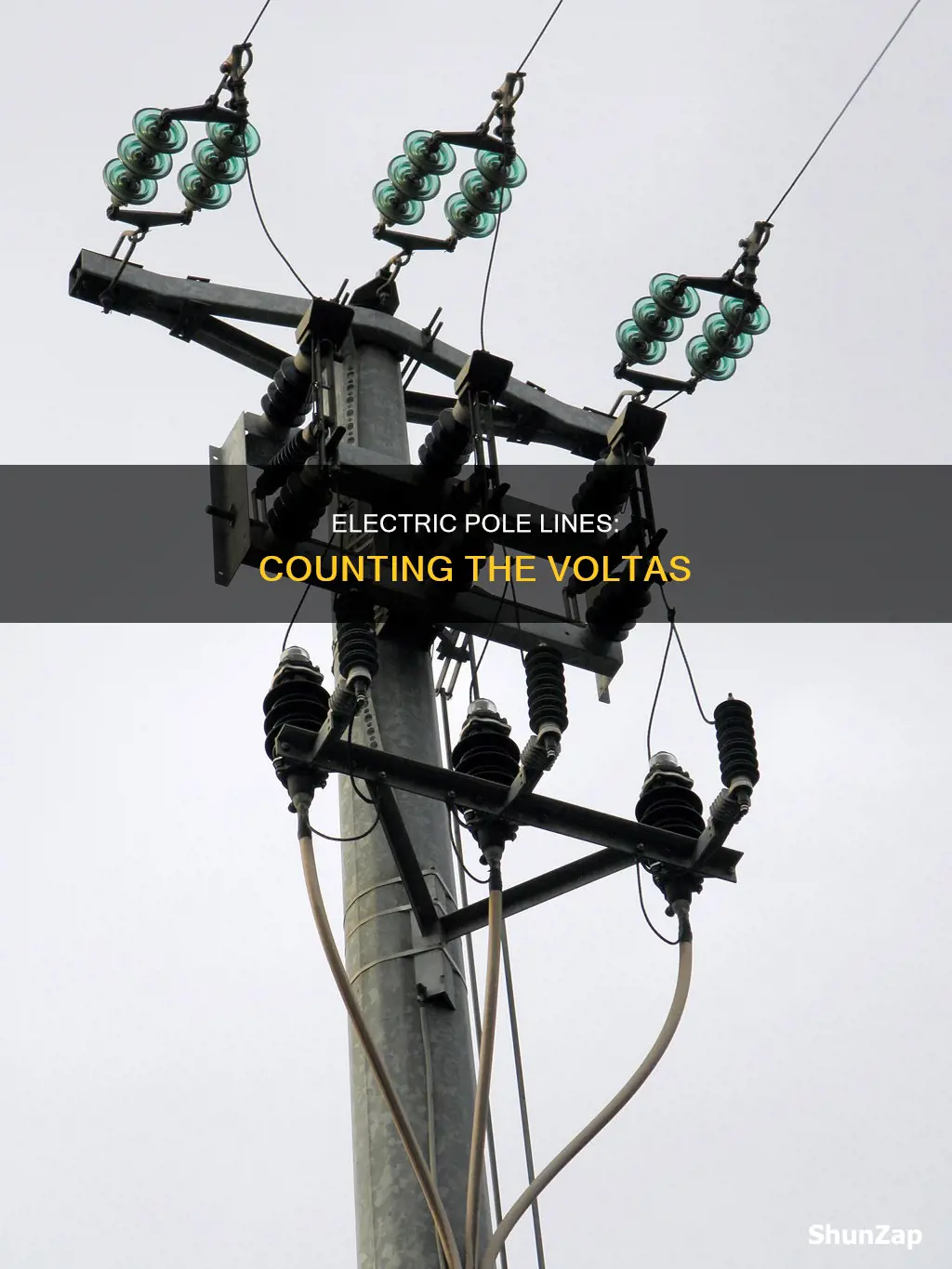 how volta are in electric pole lines