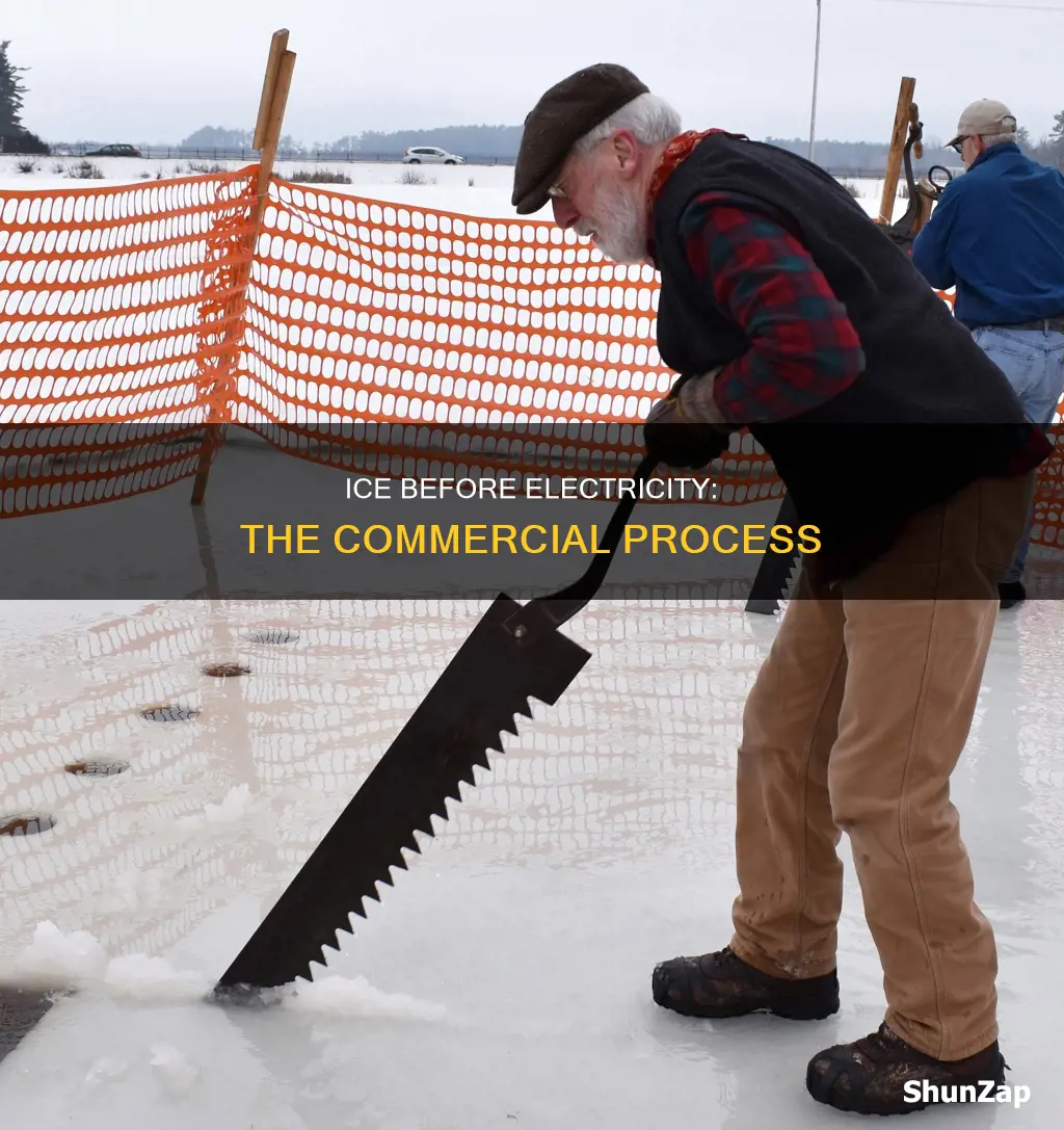 how was commercial ice made before electricity