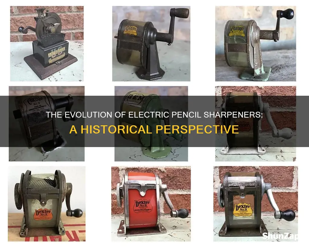 how was the electric pencil sharpener invented