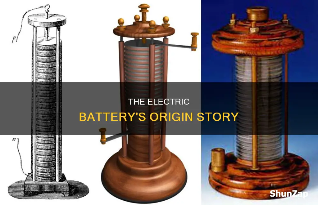 how was the first electric battery made
