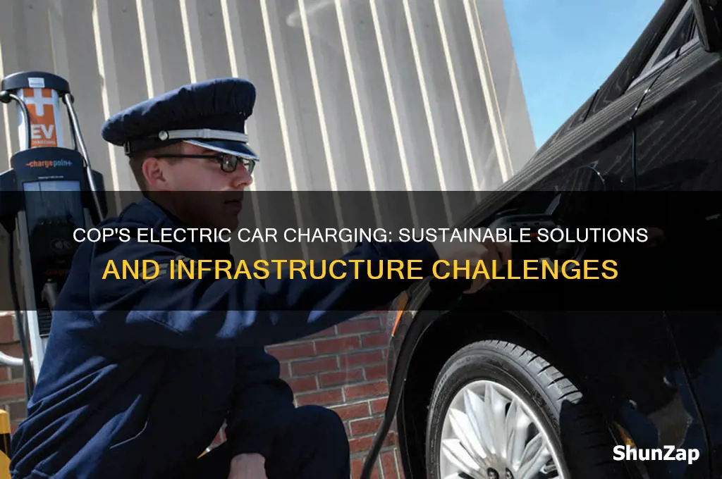 how were the electric cars at cop charged