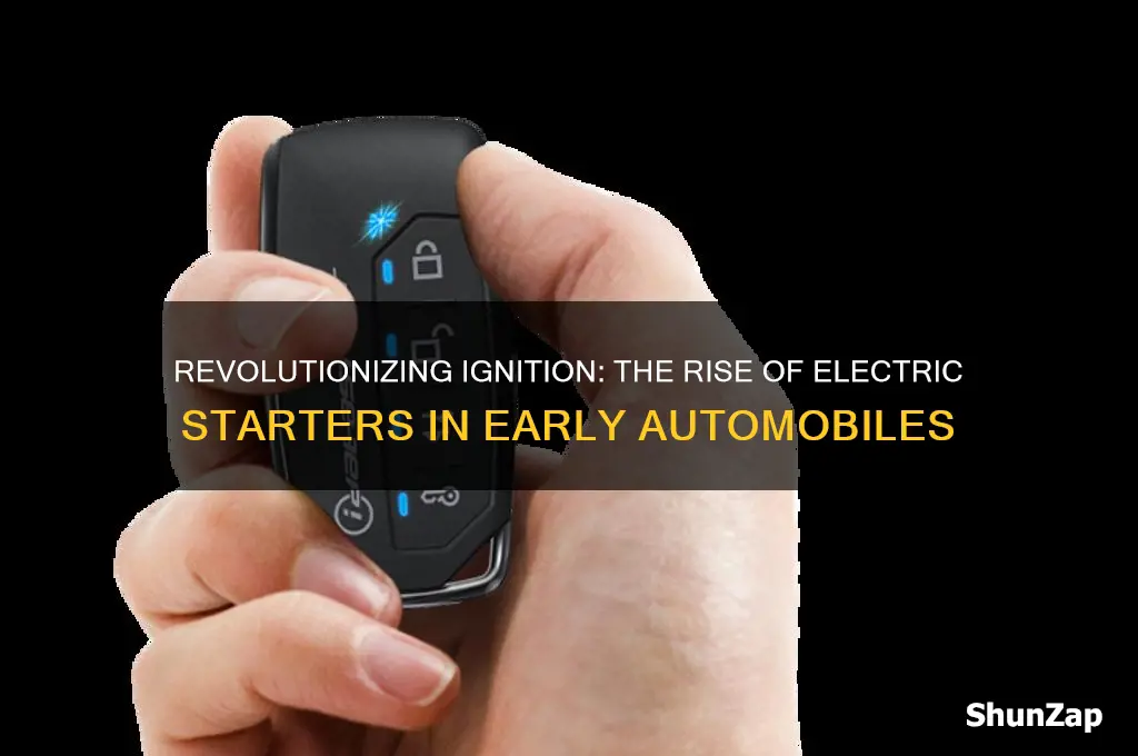 how were the first cars started with electric starters