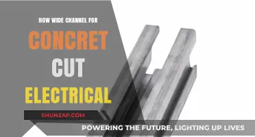Wide Concrete Cuts: Electrical Channel Depth and Width