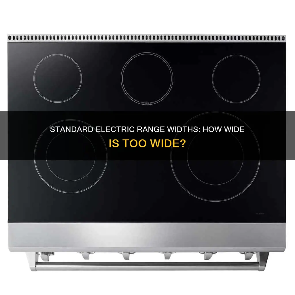 how wide is a standard electric range