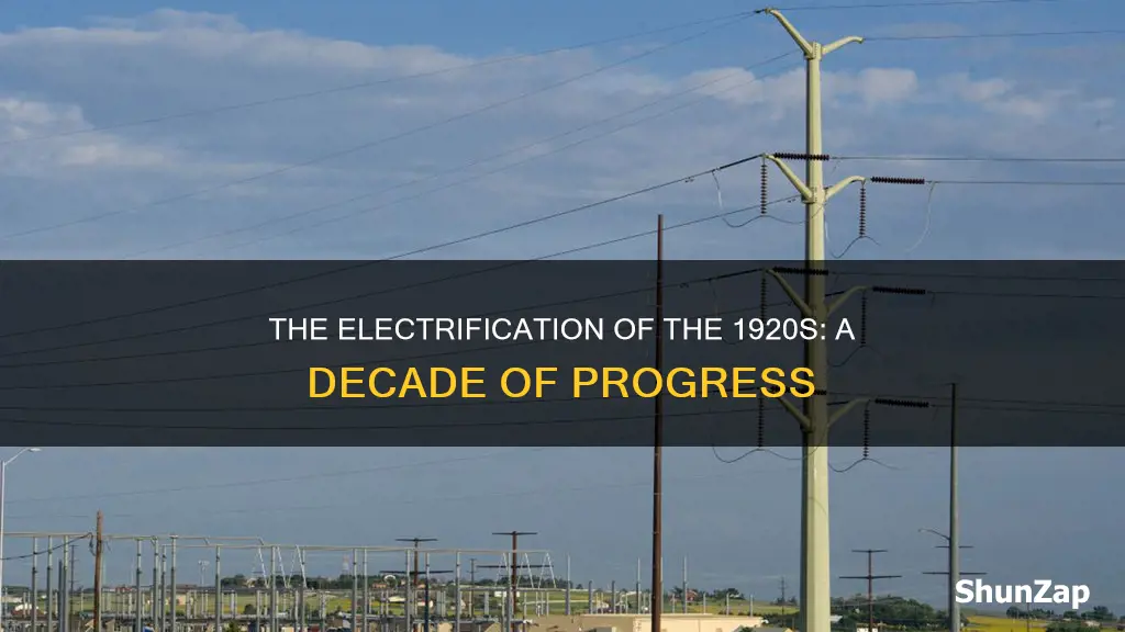 how widespread was electricity in the 1920s
