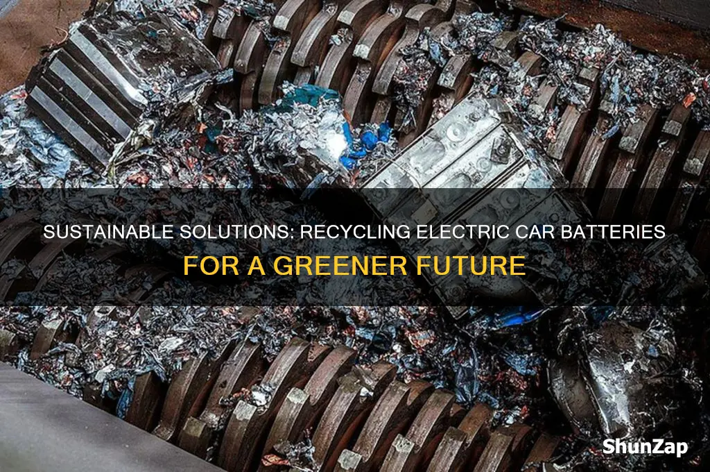 how will electric car batteries be recycled