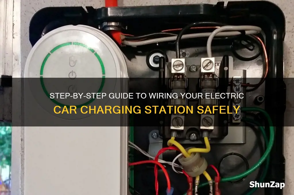how wire a electric car charging station
