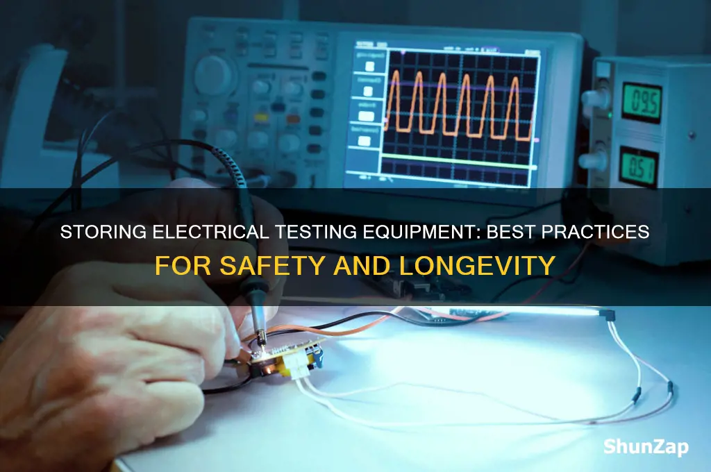 how would you store electrical testing equipment