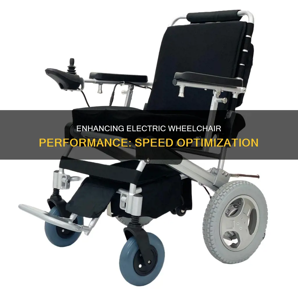 how you speed up a electric wheelchair