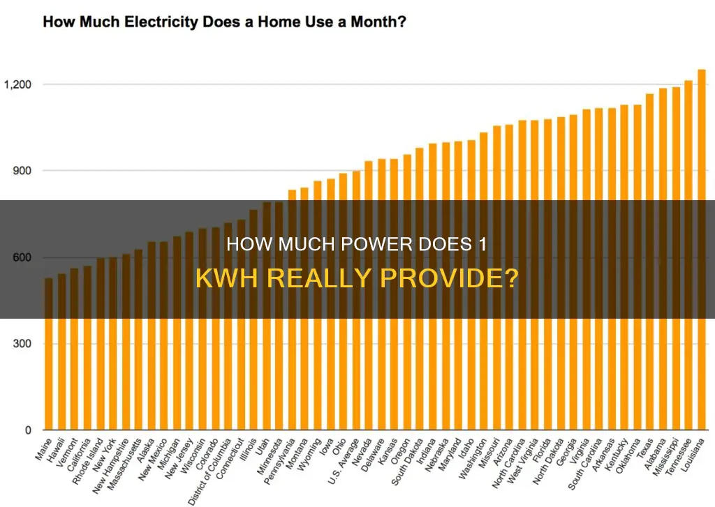 is 1 kwh a lot of electricity