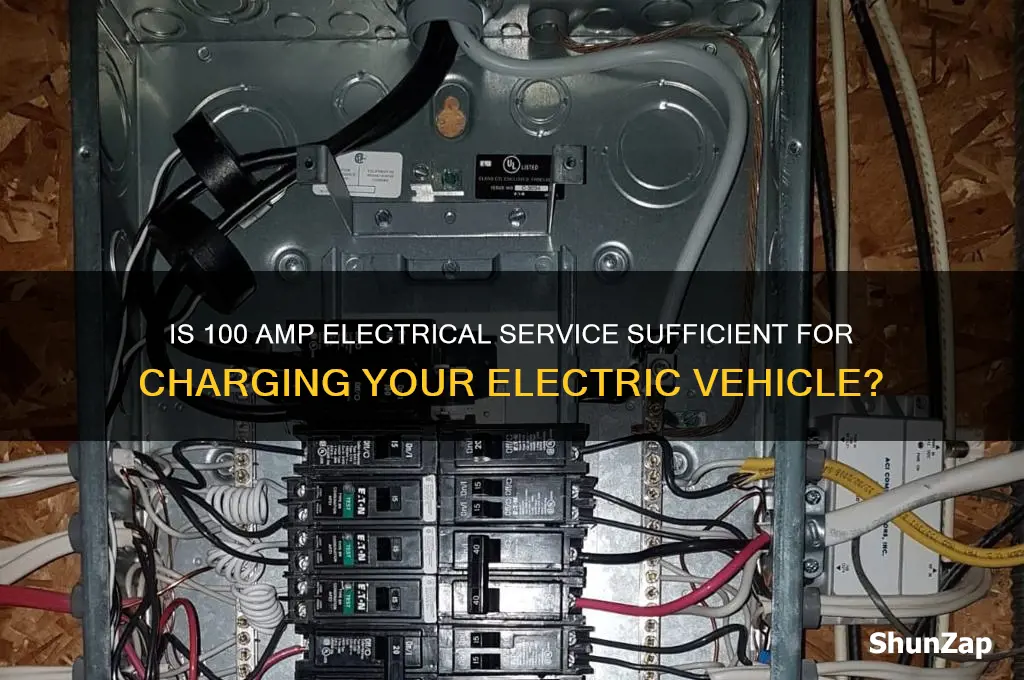 is 100 amp service enough for electric car