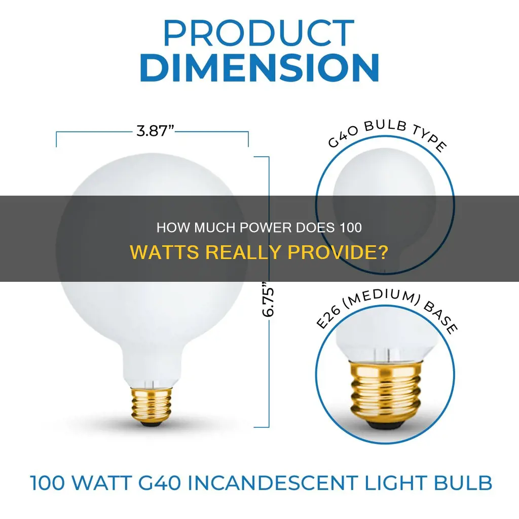 is 100 watts a lot of electricity