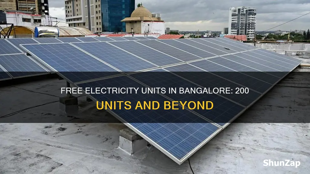 is 200 units electricity free in bangalore