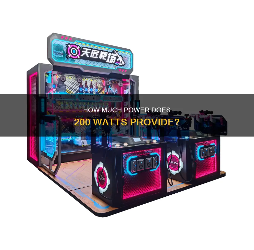 is 200 watts a lot of electricity