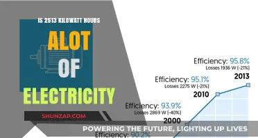 How Much Electricity is 2513 Kilowatt-Hours?
