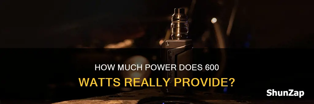 is 600 watts a lot of electricity