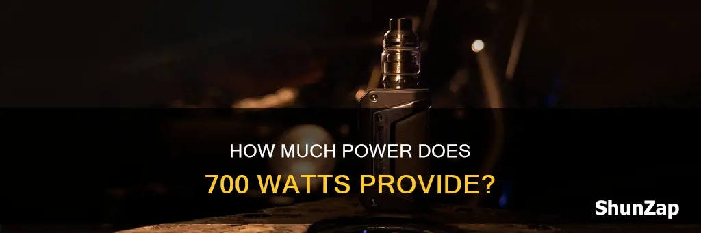 is 700 watts a lot of electricity