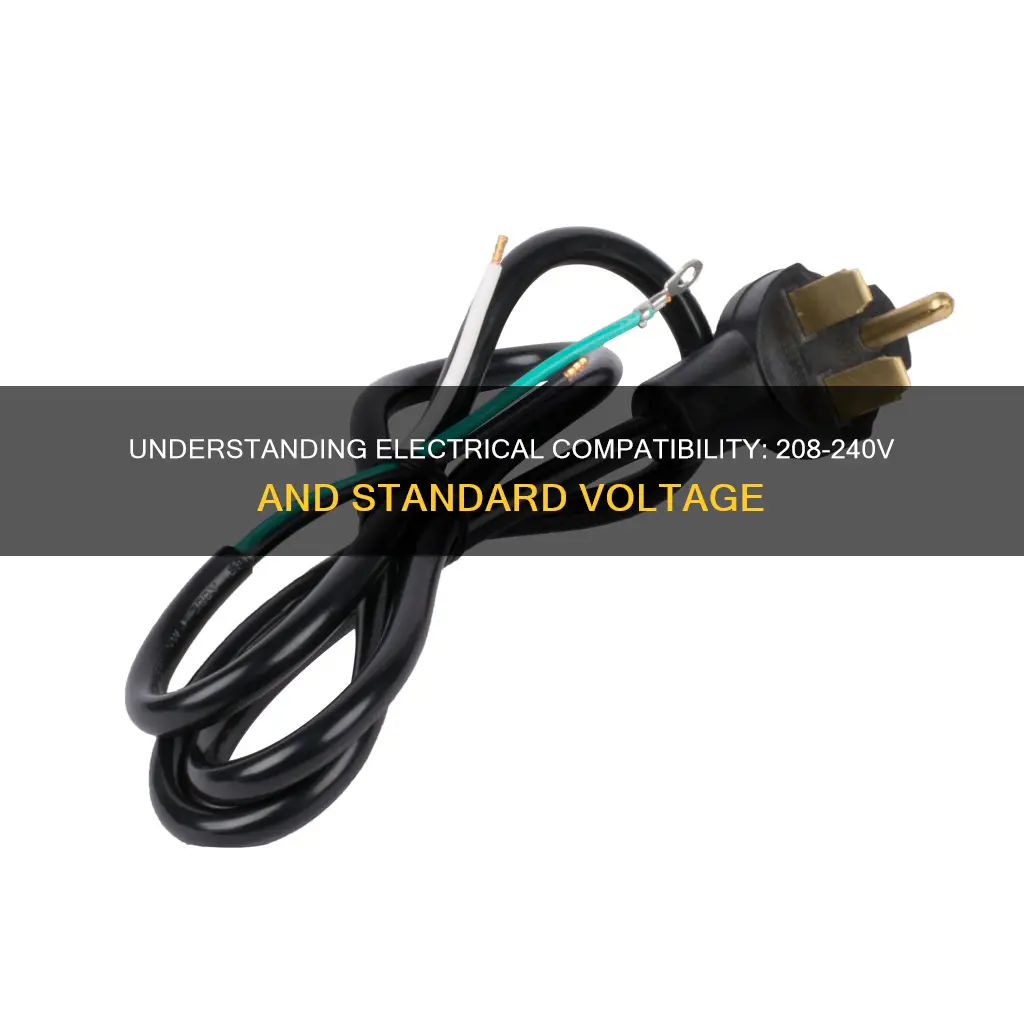 is a 208-240compatible with normal electricity