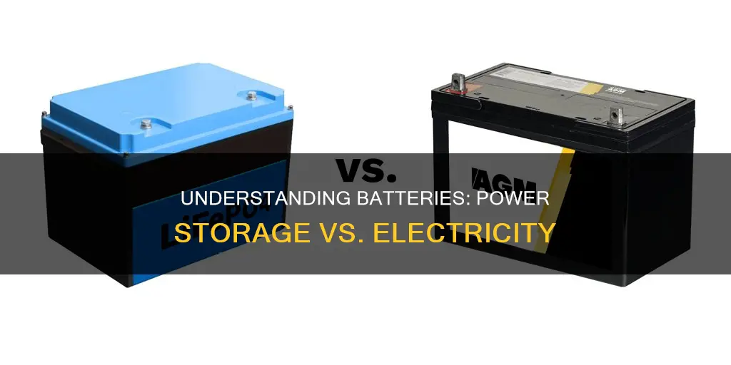 is a battery the same as electricity