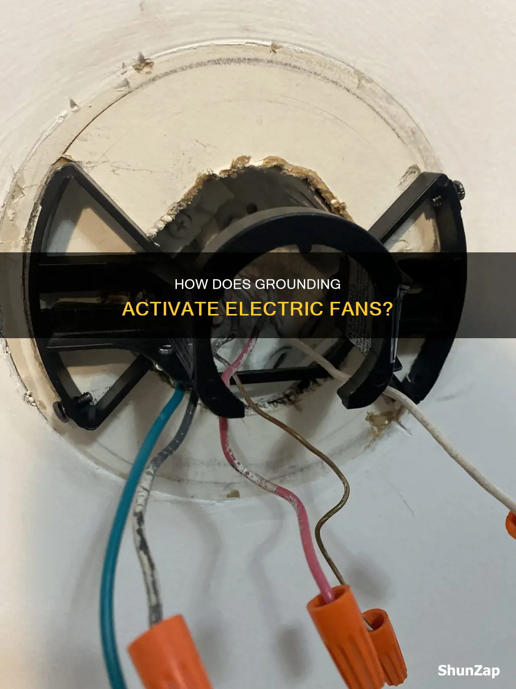 is a electric fan activated by grounding
