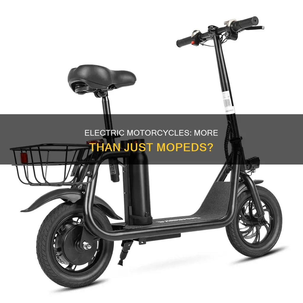 is a electric motorcycle jsut a mop3d