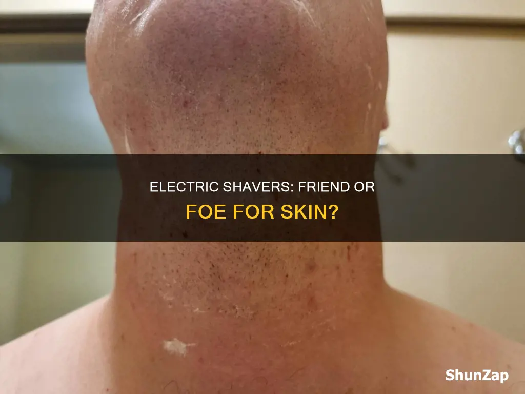 is a electric shaver bad for skin
