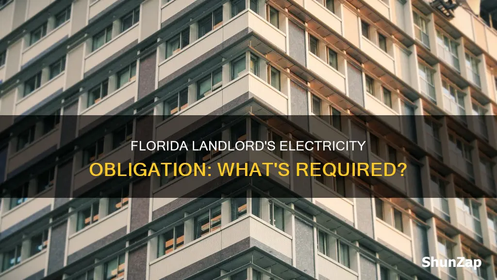 is a florida landlord required tonprovide electricity