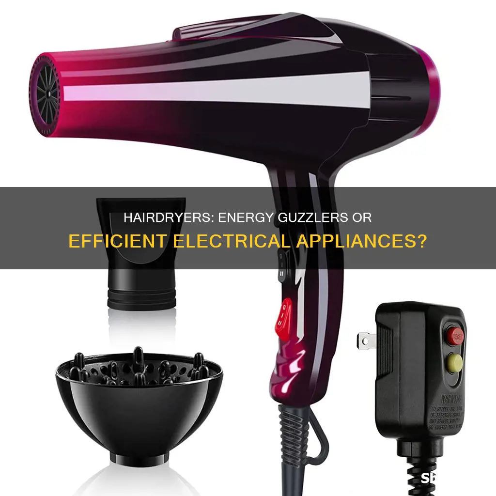 is a hairdryer a high electrical usage
