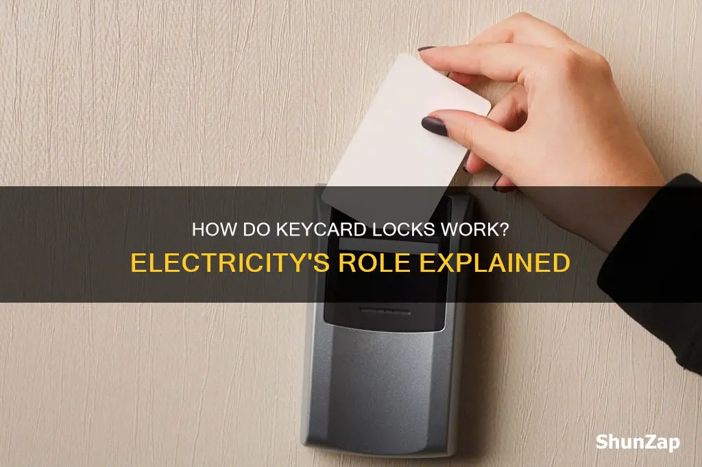 is a keycard lock caused by electricity