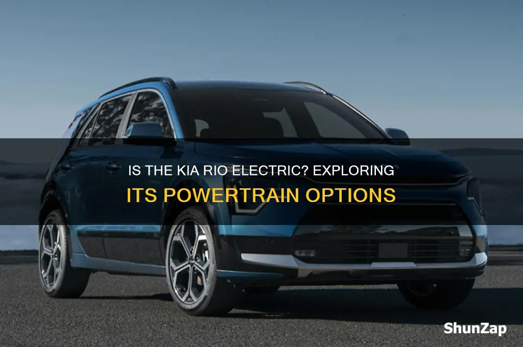 is a kia rio an electric car