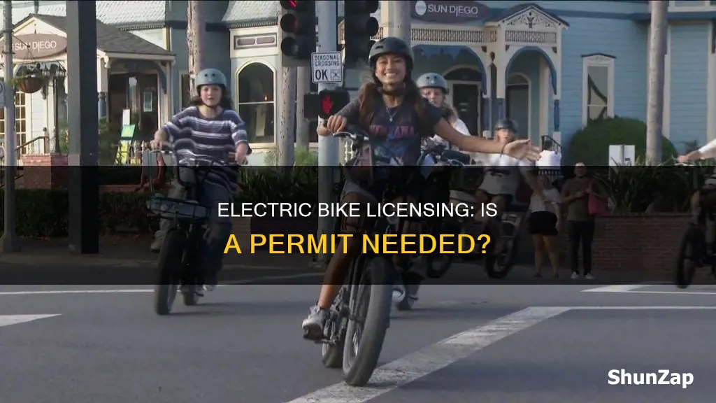 is a licence required for an electric bike