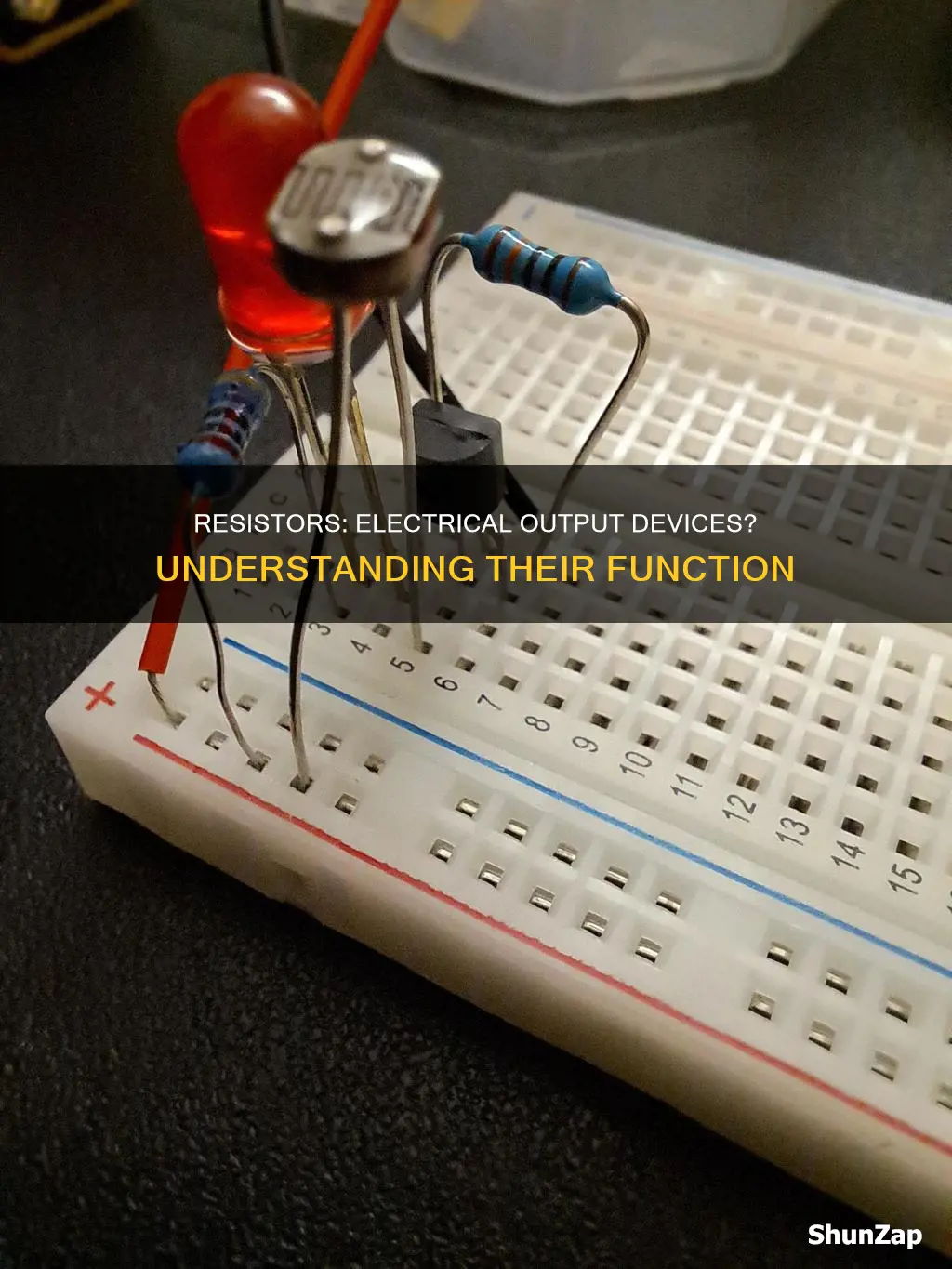 is a resistor an electrical output device