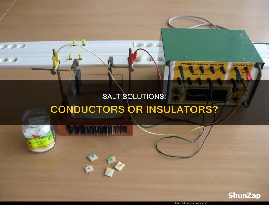 is a salt solution an electrical insulator