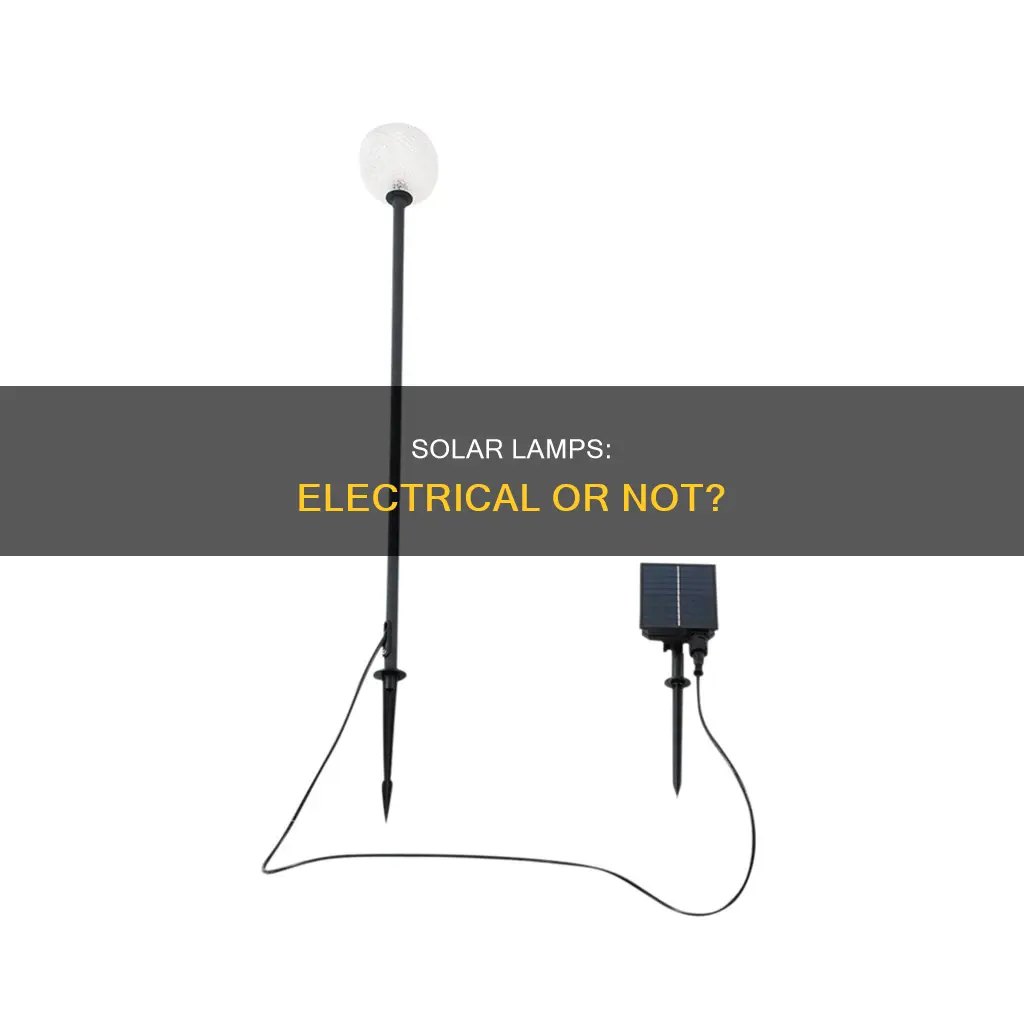 is a solar powered lamp considered electrical